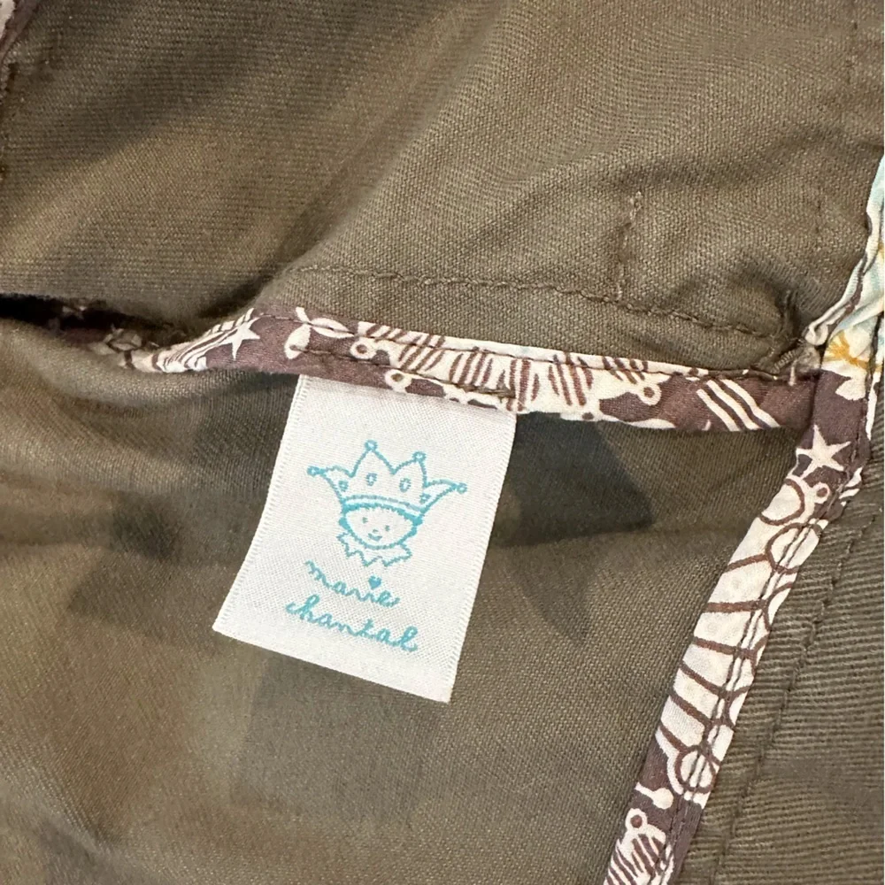 Marie Chantal Girls 4T Gray/Green Jacket
